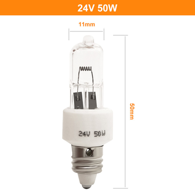 van de het Halogeen Gloeilamp van 24v 50w E11 van het de Lamp de Enige Gat Koude Lichte Werkende Zaal