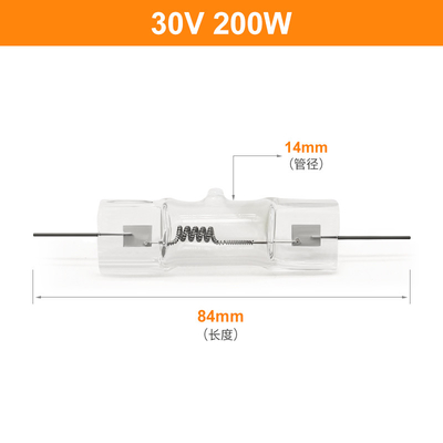 van de het Halogeenvertoning van 30V 200W Kleine van het de Lamp250w Kwarts Optische het Halogeenbol