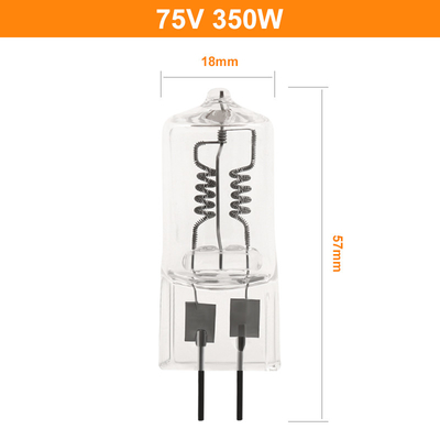 van het het Glaskwarts van 75V 350W van de het Halogeenbol Speciale het Halogeenlamp Op hoge temperatuur