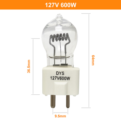 van de het Halogeenbol Gy9.5 van 127V 600w van de de Lampfilmprojector van de het Stadiumverlichting de Baldyv BHC Dys Lamp