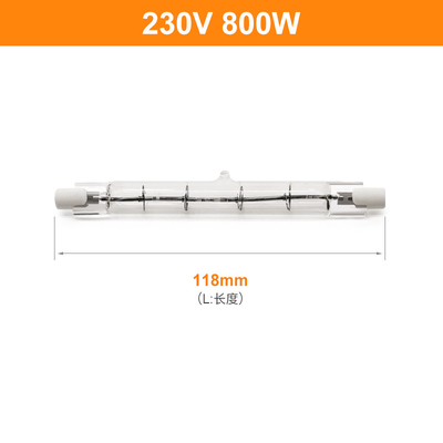 het Halogeenbol 118mm van 230V 800W R7s Lineaire het Halogeenlamp Met twee uiteinden van Dimmable