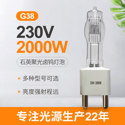 230v de Lamp 2000 Wattsbol G38 van het hoogspanningshalogeen kiest Gebeëindigd uit