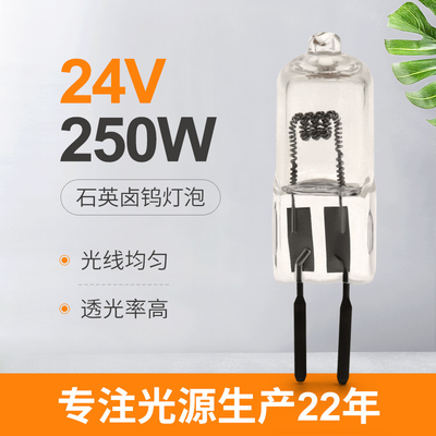 24V 250 van het de Bolhalogeen van het Wattskwarts van de de Projectielamp de Contactdoos van de het Stadiumverlichting 50hours GY6.35