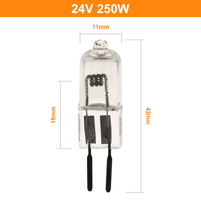 24V 250 van het de Bolhalogeen van het Wattskwarts van de de Projectielamp de Contactdoos van de het Stadiumverlichting 50hours GY6.35