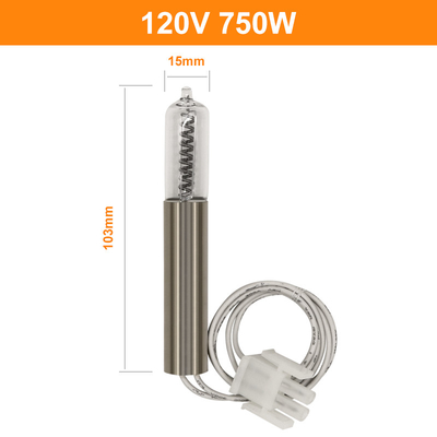 G9.5 van het het Kwartswolfram van de Kwarts Infrarode Bol het Halogeen Gloeilampen 750w 120V