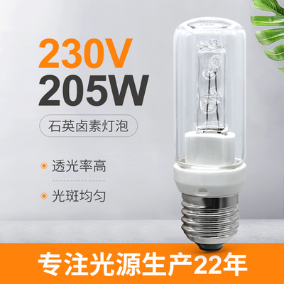Van het het Wolframhalogeen van het bol Materieel Kwarts de Lamp205w Halogeen E27 230V