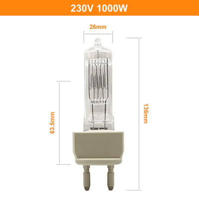 de Lamp van het het Wolframhalogeen van 230V 1000W voor Spectrofotometer G22