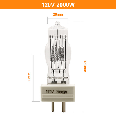 Van de het Halogeenbol van GY16 2000W 120v Goedgekeurd Ce van Marine Searchlight Bulbs