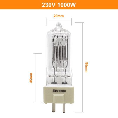 het Kwartshalogeen Lichte GY9 5 Marine Searchlight Bulbs 85mm van 230V 1000w