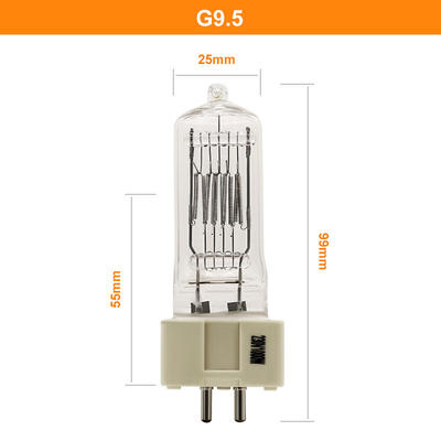 van de het Kwartslamp G9.5 van 230V 1000w het Halogeen Gloeilampen Twee Speld