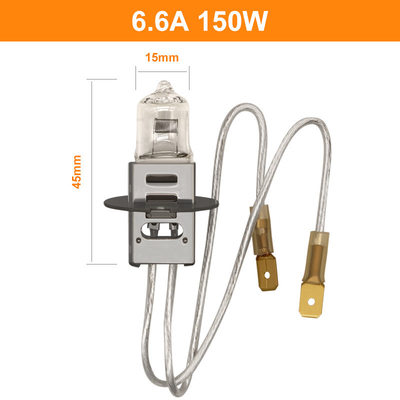 6.6A 150 van de het Halogeenbol van het Wattskwarts Vliegveld van de de Lumen2400lm PK30d JIF J1/83 het Mannelijke Vrouwelijke Schakelaar