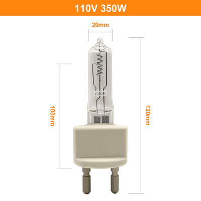 350W de Lamp van het de Bol110v G22 Instrument van het kwartshalogeen