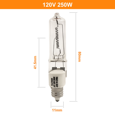 120V 250W kiezen de Bol van het Beëindigenhalogeen Jd E11 Mini Candelabra Instrument Lamp uit
