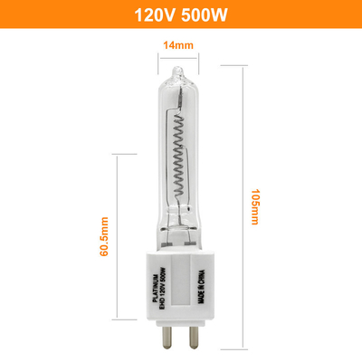 120V van de het Halogeenbol van het 500 Wattskwarts Lamp van het de Vervangingsinstrument de Geleide