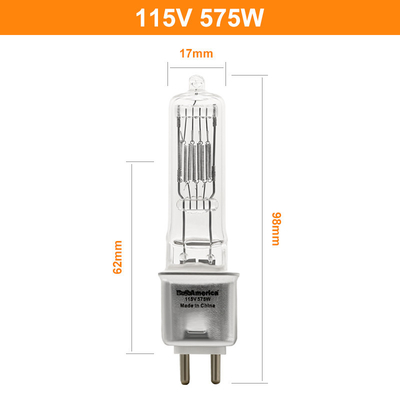 Bi Pin Halogen Bulb Replacement Photographic van 230v 115V 575W G9.5