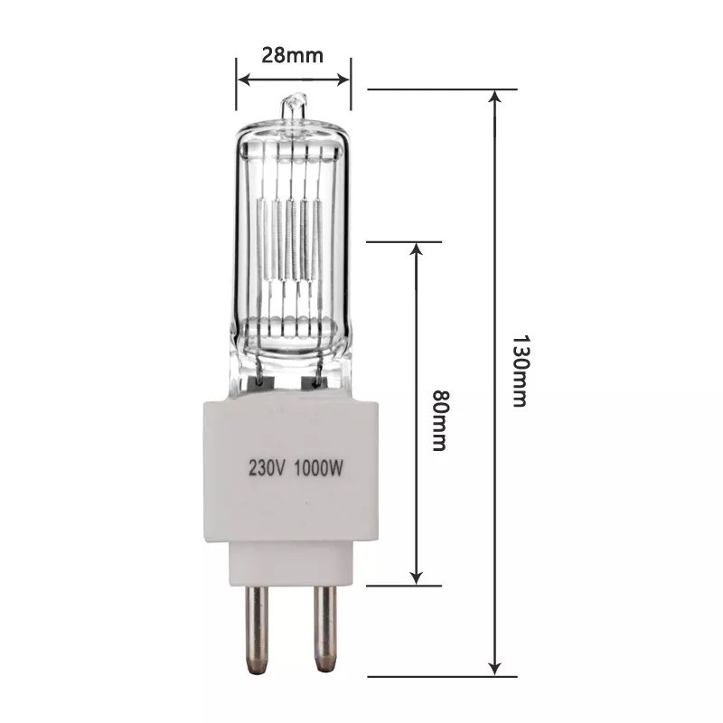 230V 1000W kwarts halogeenlamp kwartslamp halogeenlamp voor podiumverlichting