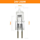 parelt de Lamp van het het Lage Voltagehalogeen van 24V 250W van de de Werktuigmachinechirurgie van Crystal Lamp Pin Bulb Projector het Halogeenbol van Shadowless